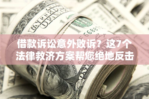 北京借款诉讼意外败诉？这7个法律救济方案帮您绝地反击！