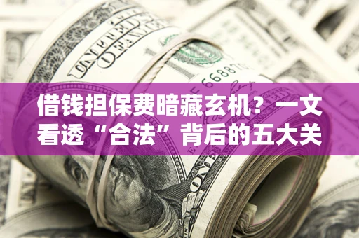北京借钱担保费暗藏玄机？一文看透“合法”背后的五大关键陷阱