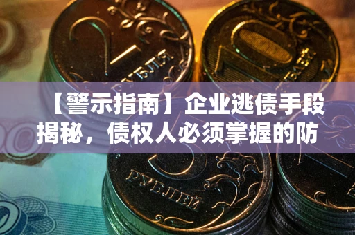 北京【警示指南】企业逃债手段揭秘，债权人必须掌握的防坑宝典