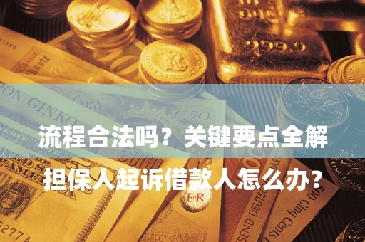 北京

担保人起诉借款人怎么办？流程合法吗？关键要点全解析