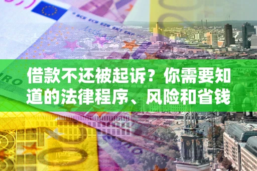 北京借款不还被起诉？你需要知道的法律程序、风险和省钱技巧